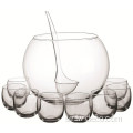 Clear Glass Punch Bowl Glass Punch Set